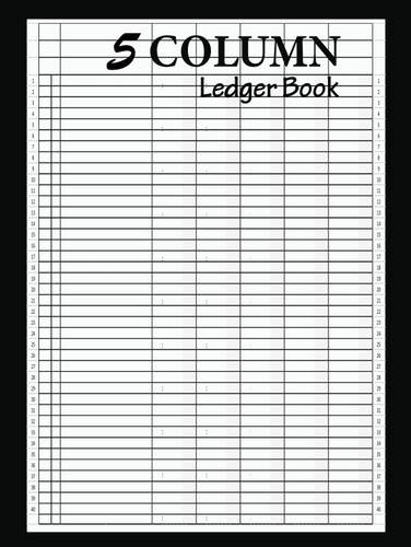 Column ledger book - 5,